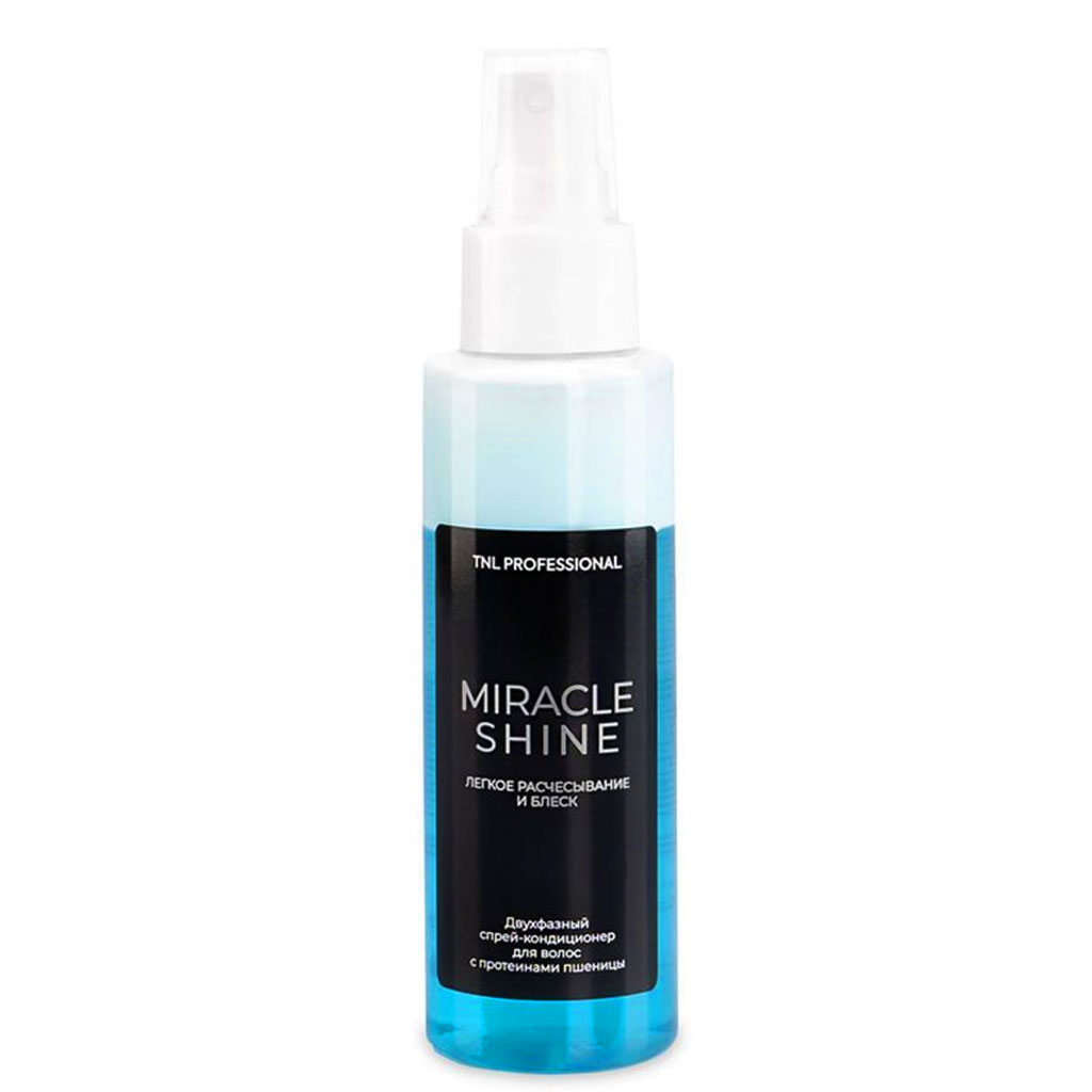 144030 TNL Miracle Shine Saçların rahat daranması və parıldaması üçün 2-1-də iki fazalı sprey-kondisioner, 250 ml 144030 TNL Miracle Shine Saçların rahat daranması və parıldaması üçün 2-1-də iki fazalı sprey-kondisioner, 250 ml