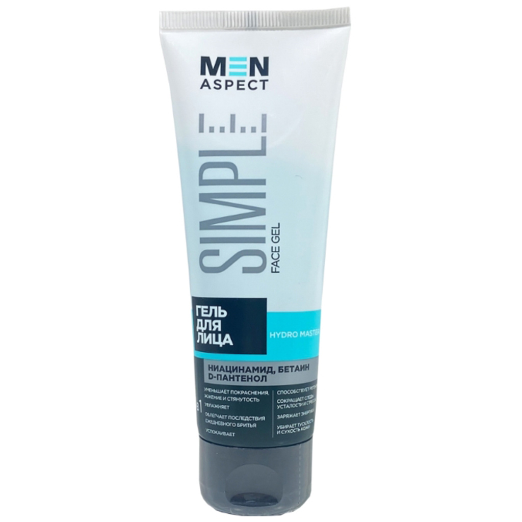 323419 MODUM MEN ASPECT SIMPLE Kişilər üçün üz geli HYDRO MASTER, 75 q. 