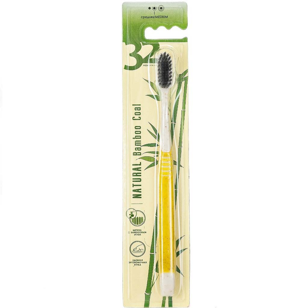 327844-04 Modum 32 İnci Diş fırçası Natural Bamboo Coal (rəng: sarı) 327844-04 Modum 32 İnci Diş fırçası Natural Bamboo Coal (rəng: sarı)