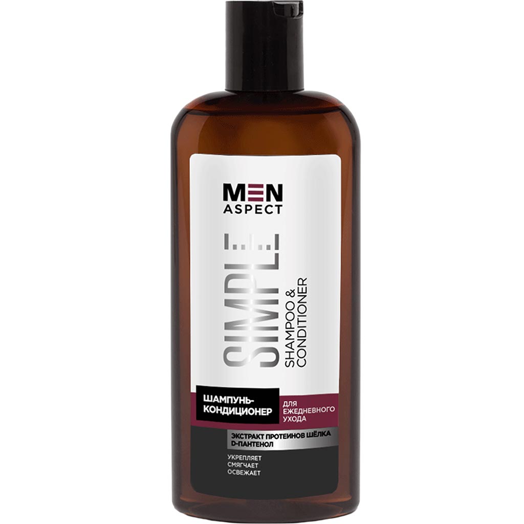 340405 MODUM MEN ASPECT Gündəlik qulluq üçün şampun-kondisioner SIMPLE, 250 ml 340405 MODUM MEN ASPECT Gündəlik qulluq üçün şampun-kondisioner SIMPLE, 250 ml