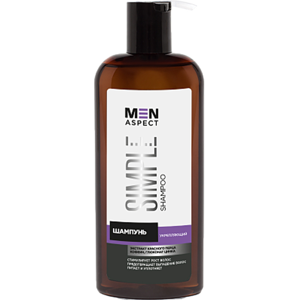 340414 MODUM MEN ASPECT Kişilər üçün şampun SIMPLE Gücləndirici, 250 ml