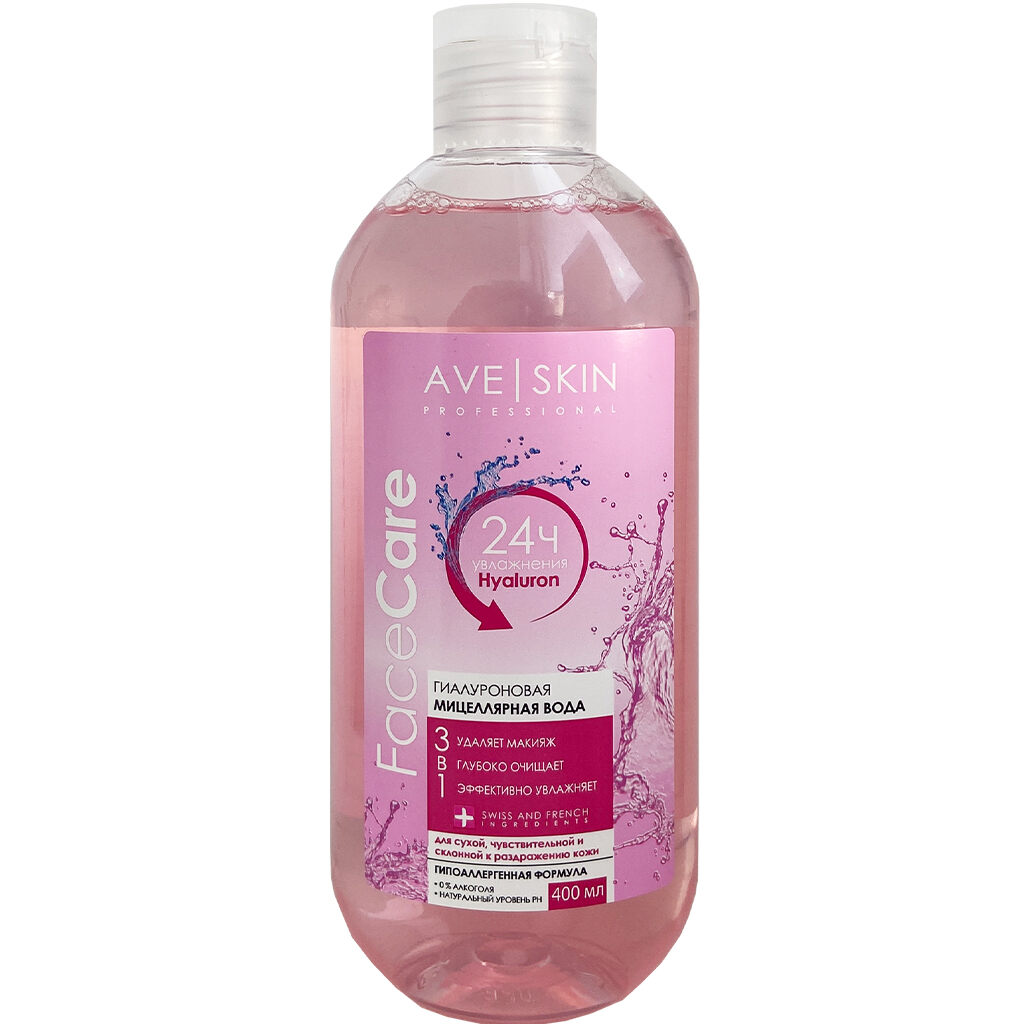343507 MODUM Üz üçün mitselyar su Ave Skin Hialuron ilə, 400 ml