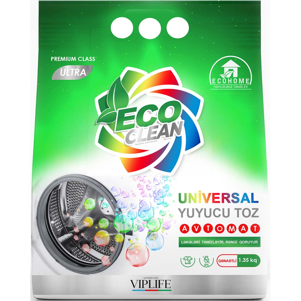 540021 ECOHOME Premium Class Rəngli paltarlar üçün yuyucu toz UNIVERSAL 1350 qr. 540021 ECOHOME Premium Class Rəngli paltarlar üçün yuyucu toz UNIVERSAL 1350 qr.