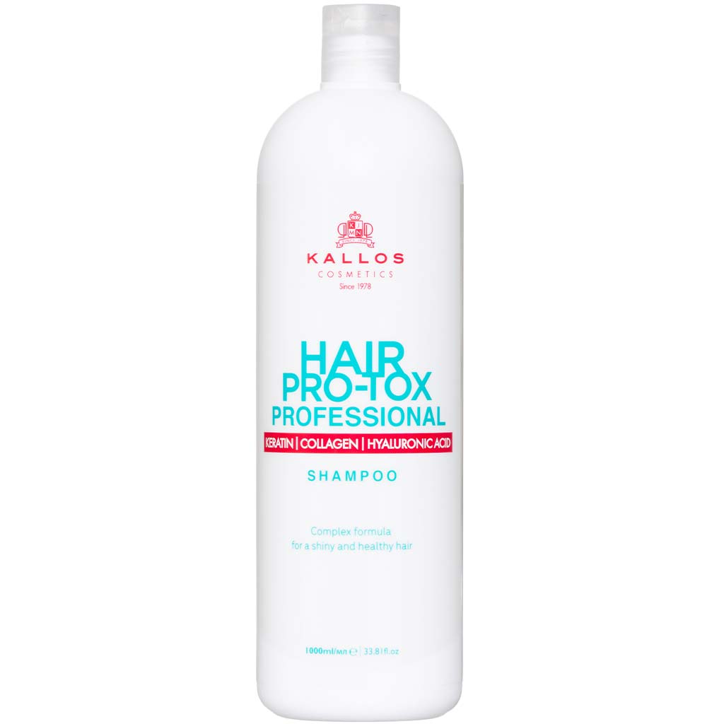 550015 KALLOS Hair Pro-Tox Saçlar üçün keratinli və hialuron turşusu ilə şampun, 1000 ml 550015 KALLOS Hair Pro-Tox Saçlar üçün keratinli və hialuron turşusu ilə şampun, 1000 ml