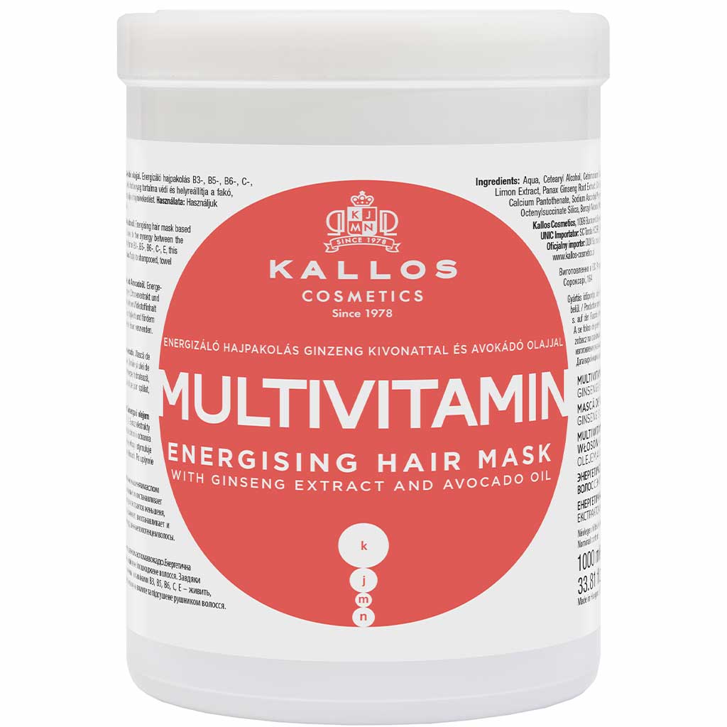 550022 KALLOS KJMN Saçlar üçün jenşen və avokado yağı ilə vitaminli maska Multivitamin, 1000 ml 550022 KALLOS KJMN Saçlar üçün jenşen və avokado yağı ilə vitaminli maska Multivitamin, 1000 ml