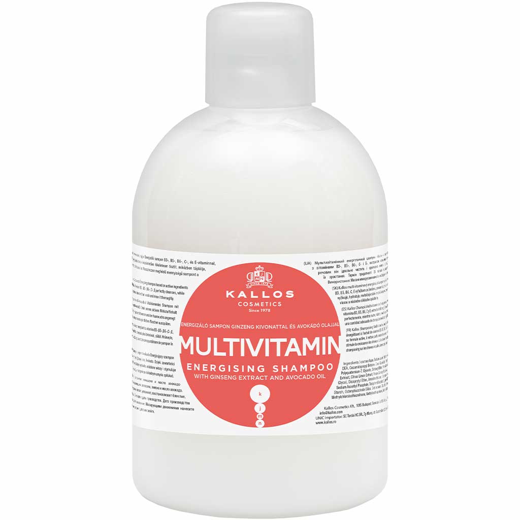550023 KALLOS KJMN Saçlar üçün jenşen ekstraktı və avokado yağı ilə şampun Multivitamin, 1000 ml 550023 KALLOS KJMN Saçlar üçün jenşen ekstraktı və avokado yağı ilə şampun Multivitamin, 1000 ml