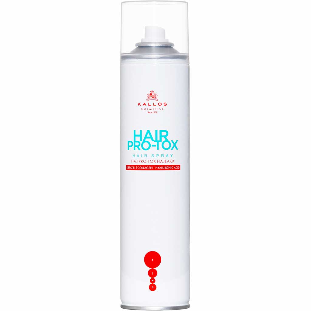 550025 KALLOS Hair Pro-Tox Saçların ukladkası üçün güclü fiksasiyalı sprey, 400 ml 550025 KALLOS Hair Pro-Tox Saçların ukladkası üçün güclü fiksasiyalı sprey, 400 ml