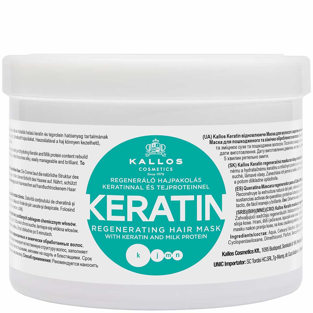 550031 KALLOS KJMN Saçlar üçün maska Keratin - keratin və süd zülalı ilə, 500 ml 550031 KALLOS KJMN Saçlar üçün maska Keratin - keratin və süd zülalı ilə, 500 ml