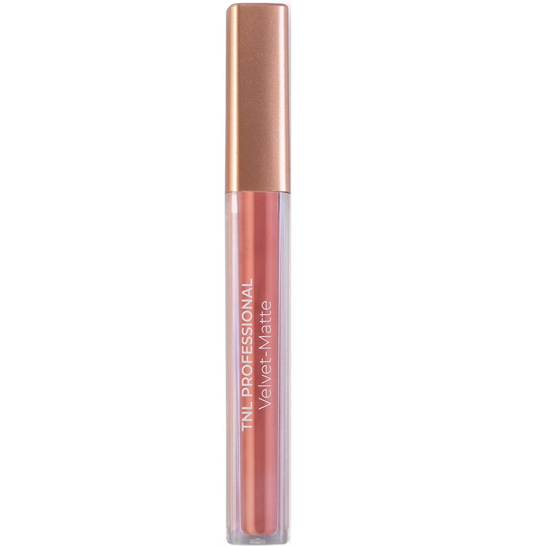 6248176 TNL Professional Duru mat dodaq boyası Velvet-Matte №3 karamel, 2,5 ml