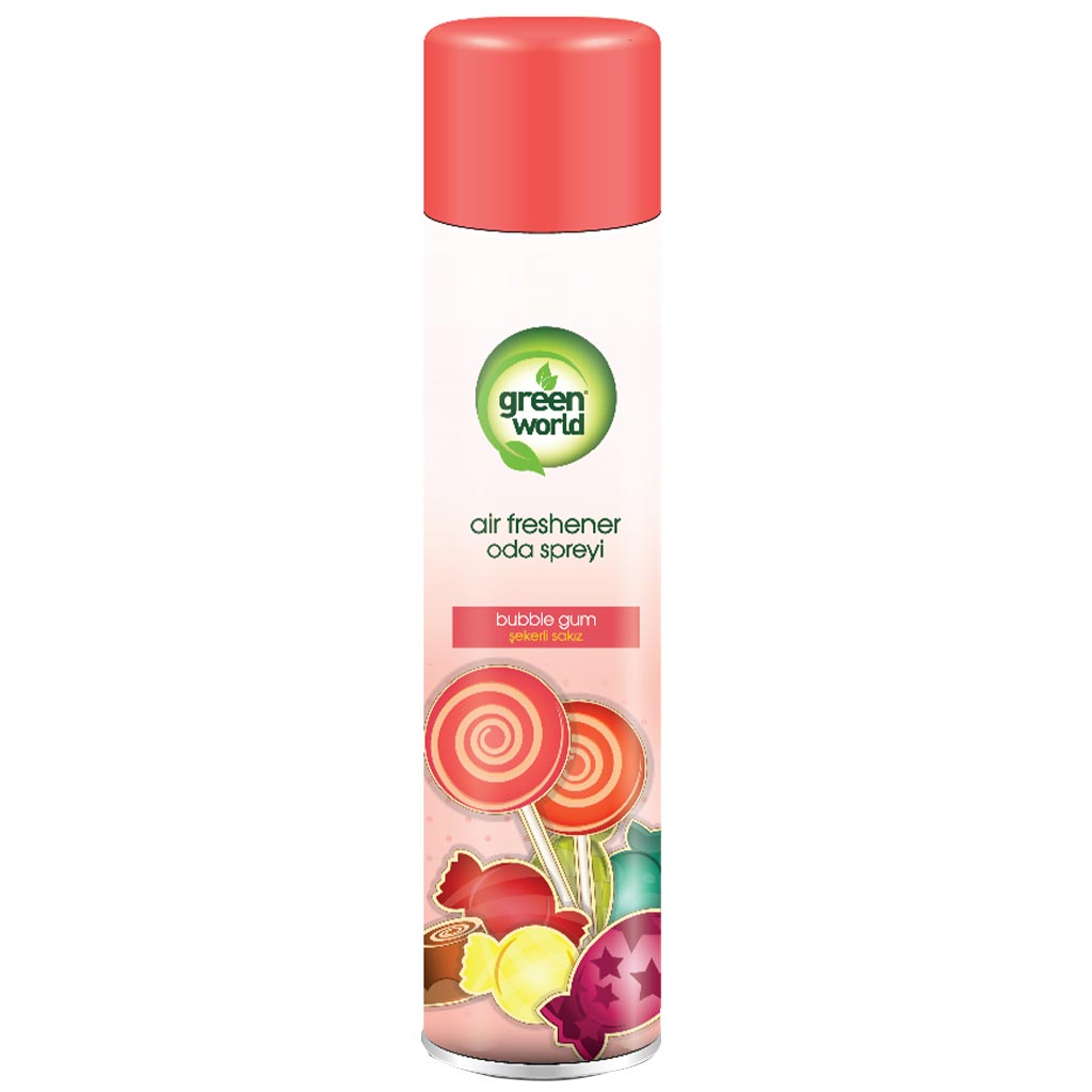 68031 Green World Hava təravətləndiricisi BUBBLE GUM 400 ml 68031 Green World Hava təravətləndiricisi BUBBLE GUM 400 ml