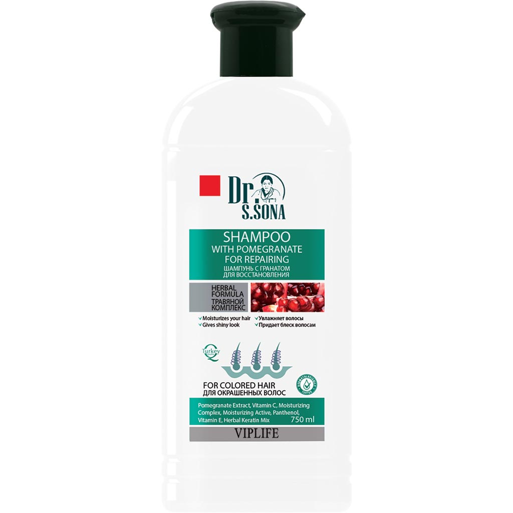 780032 VIPLIFE Dr Sona Bərpaedici şampun Nar 750 ml 780032 VIPLIFE Dr Sona Bərpaedici şampun Nar 750 ml