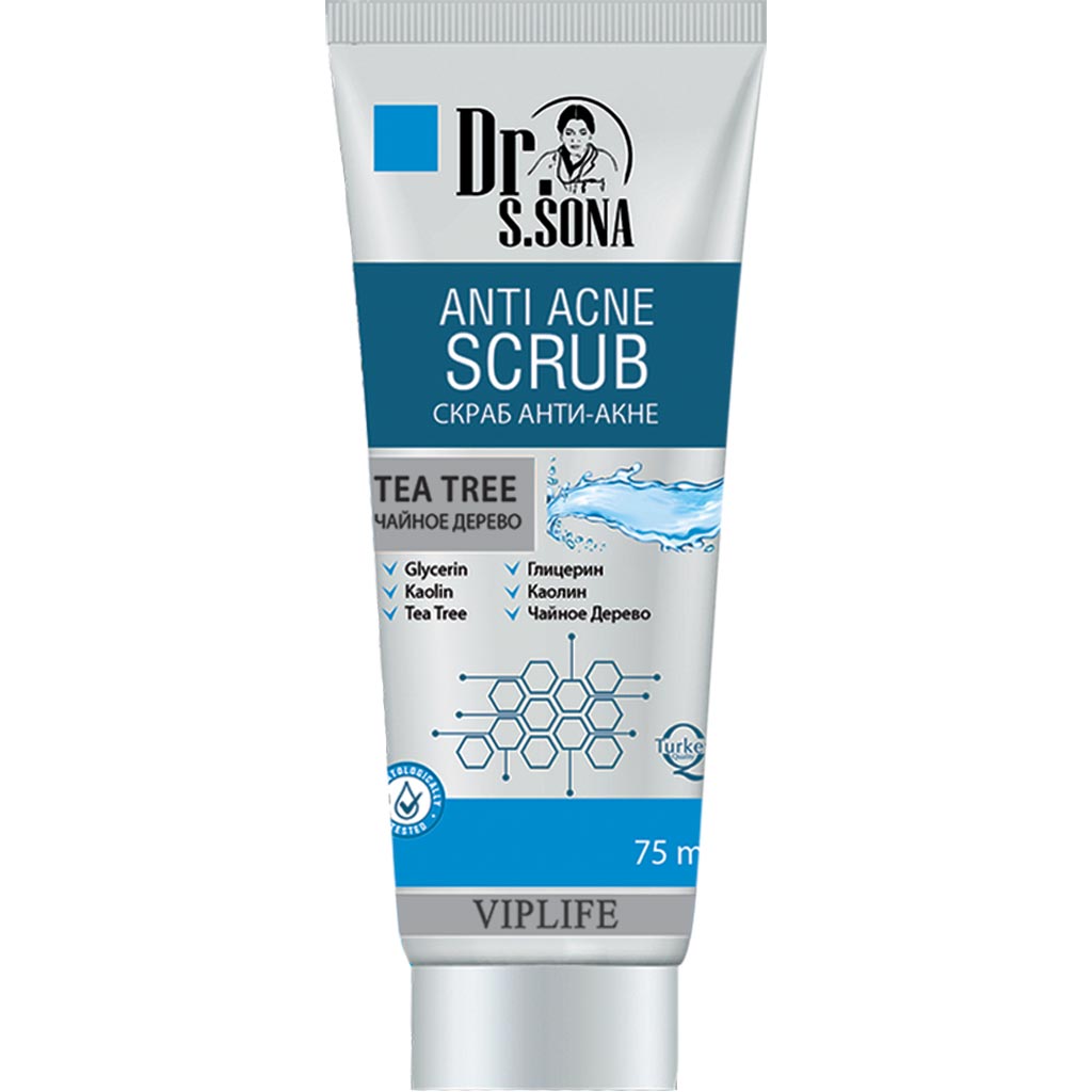 780041 Vipliofe Dr Sona Akneyə qarşı skrab ÇAY AĞACI 75 ML 780041 Vipliofe Dr Sona Akneyə qarşı skrab ÇAY AĞACI 75 ML