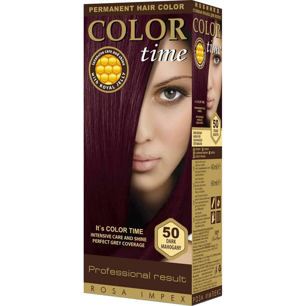 800039 REGAL Saç boyası ''Color Time" № 50 tünd maxaqon 40 ml boyayıcı gel + 60 ml oksidləşdirici 800039 REGAL Saç boyası ''Color Time" № 50 tünd maxaqon 40 ml boyayıcı gel + 60 ml oksidləşdirici