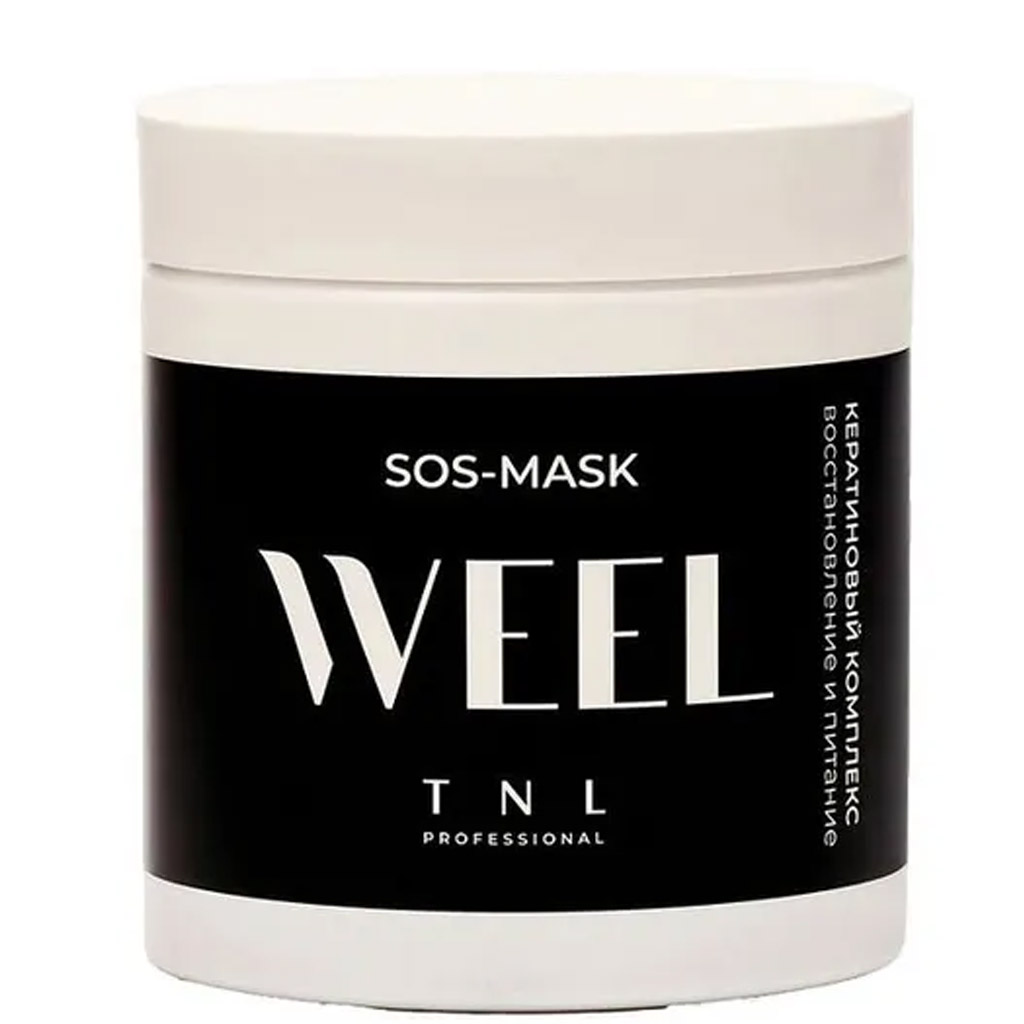 8715099 TNL Weel Saçlar üçün SOS-maska - keratinli kompleks, bərpa və qidalandırma, 500 ml 8715099 TNL Weel Saçlar üçün SOS-maska - keratinli kompleks, bərpa və qidalandırma, 500 ml