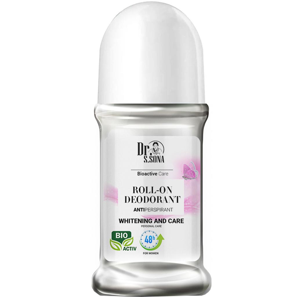 880009 Dr.Sona Bioactive Care Roll On Deodorant Antiperspirant Whitening and Care Qadınlar üçün diyircəkli dezodorant antiperspirant Ağardılma və Qulluq 50 ml