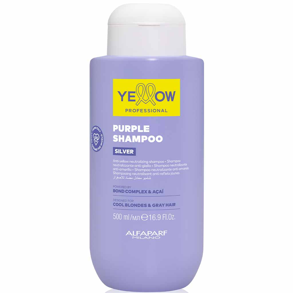 PF029349 YELLOW Silver Sarı çalarlara qarşı şampun – soyuq blond və küli saçlar üçün, 500 ml PF029349 YELLOW Silver Sarı çalarlara qarşı şampun – soyuq blond və küli saçlar üçün, 500 ml