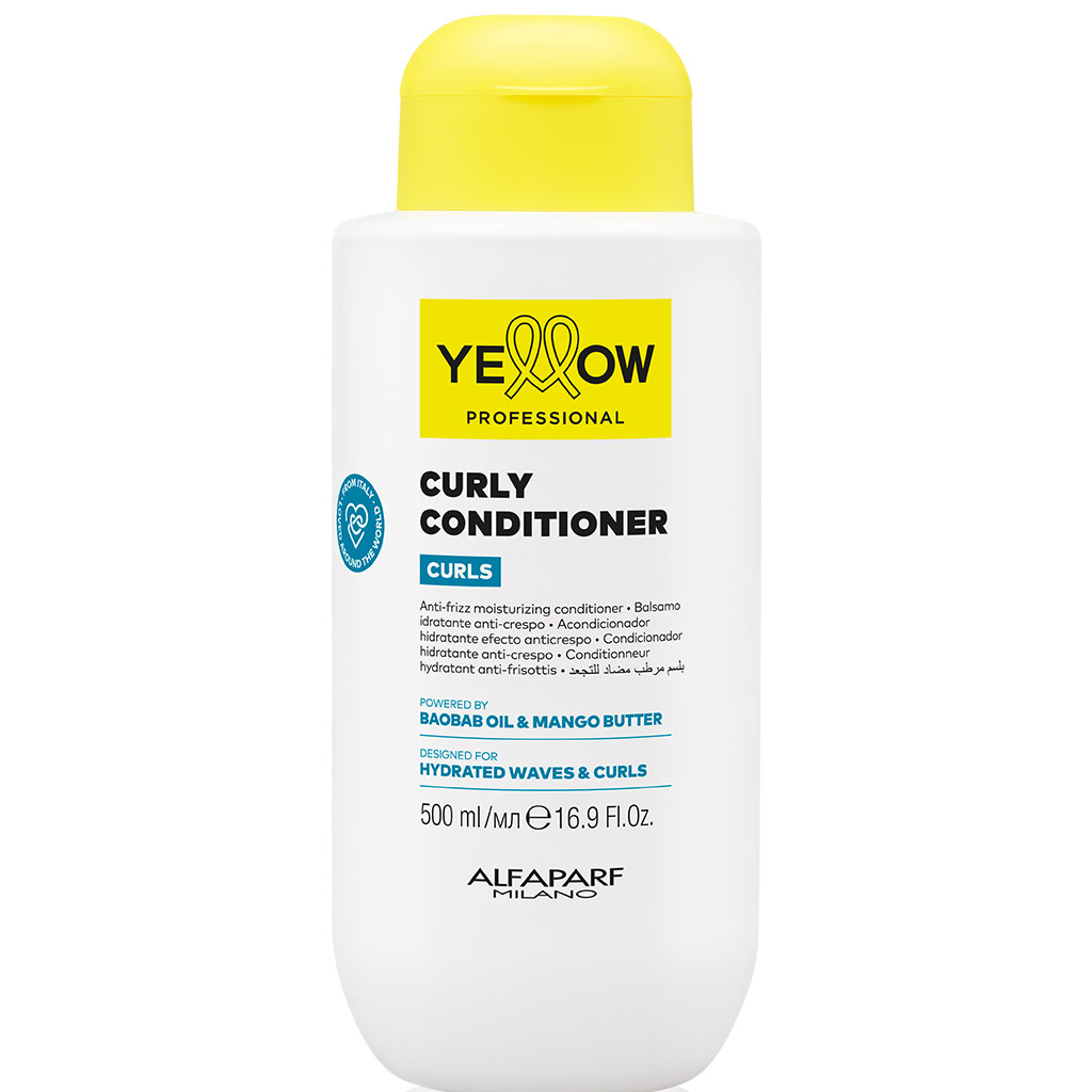 PF029438 YELLOW Curls Buruq və qıvrım saçlar üçün nəmləndirici kondisioner Curly Conditioner, 500 ml PF029438 YELLOW Curls Buruq və qıvrım saçlar üçün nəmləndirici kondisioner Curly Conditioner, 500 ml