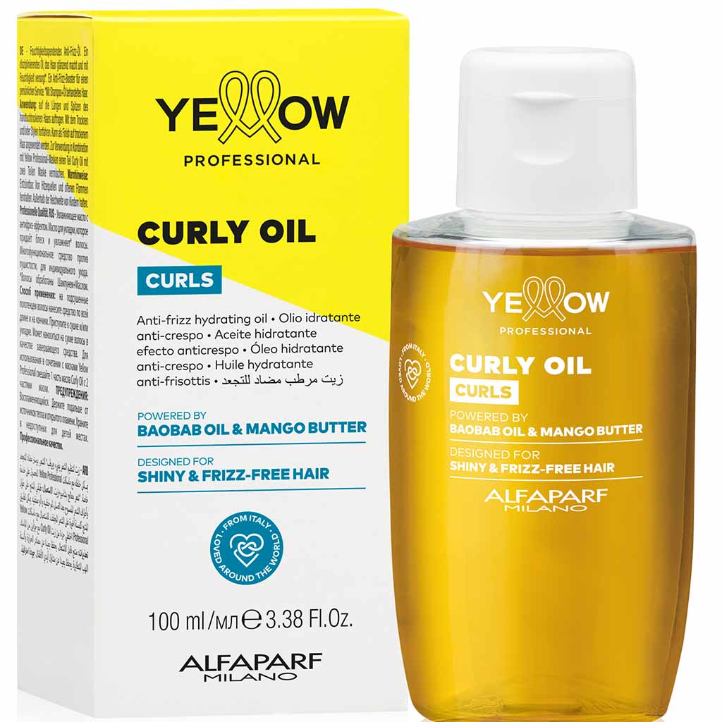 PF029849 YELLOW Curls Buruq və qıvrım saçlar üçün nəmləndirici yağ, 100 ml